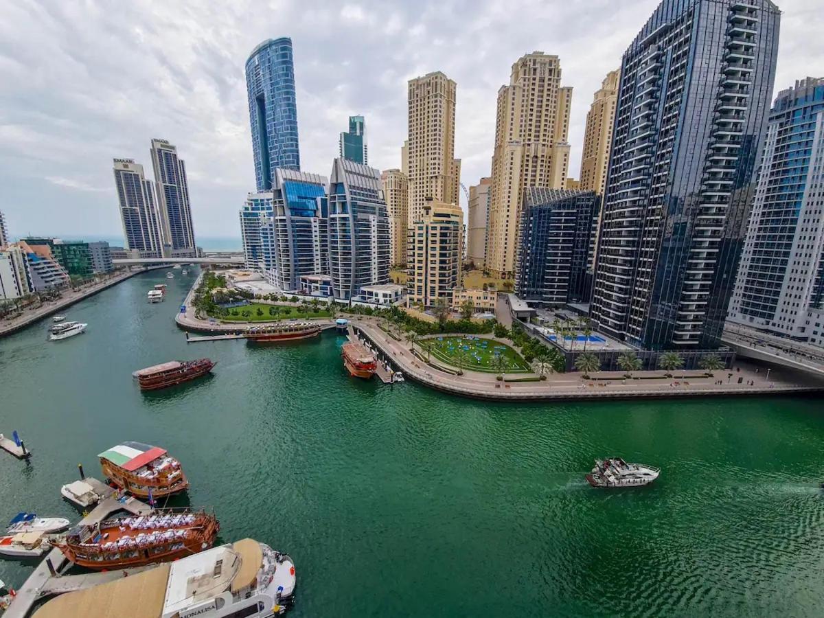 شقة Dubai Marina Amazing View Sea View المظهر الخارجي الصورة